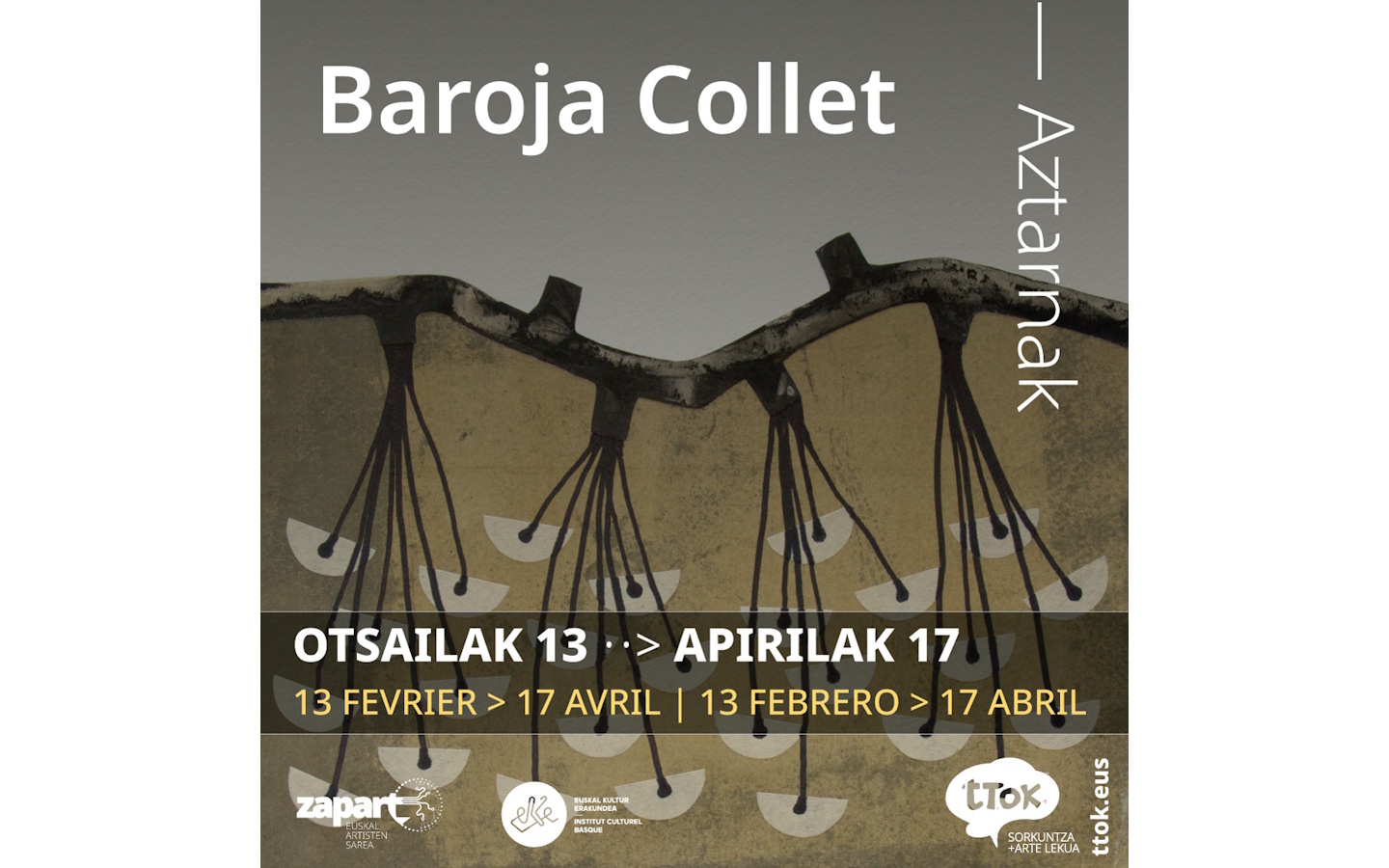 Exposition Aztarnak (Traces) de Baroja Collet