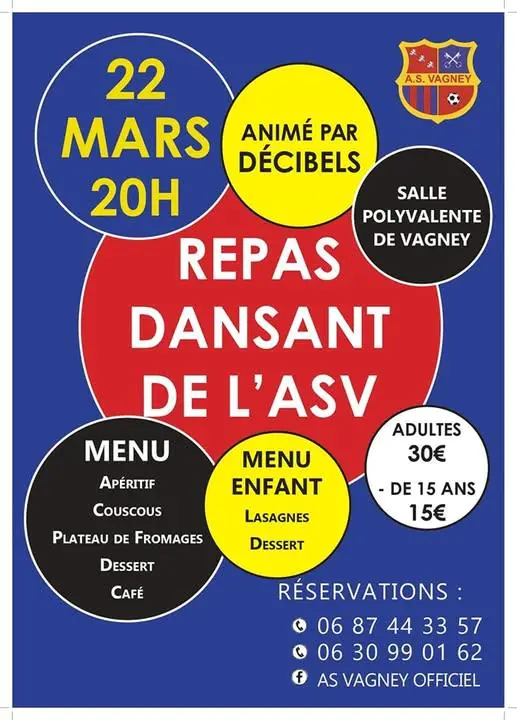 REPAS DANSANT DE L’AS VAGNEY