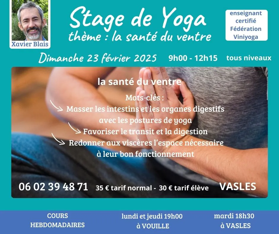 Stage de Yoga la santé du ventre