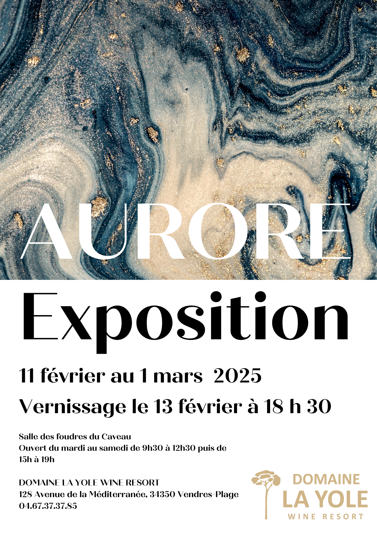 VERNISSAGE DE L’ARTISTE AURORE