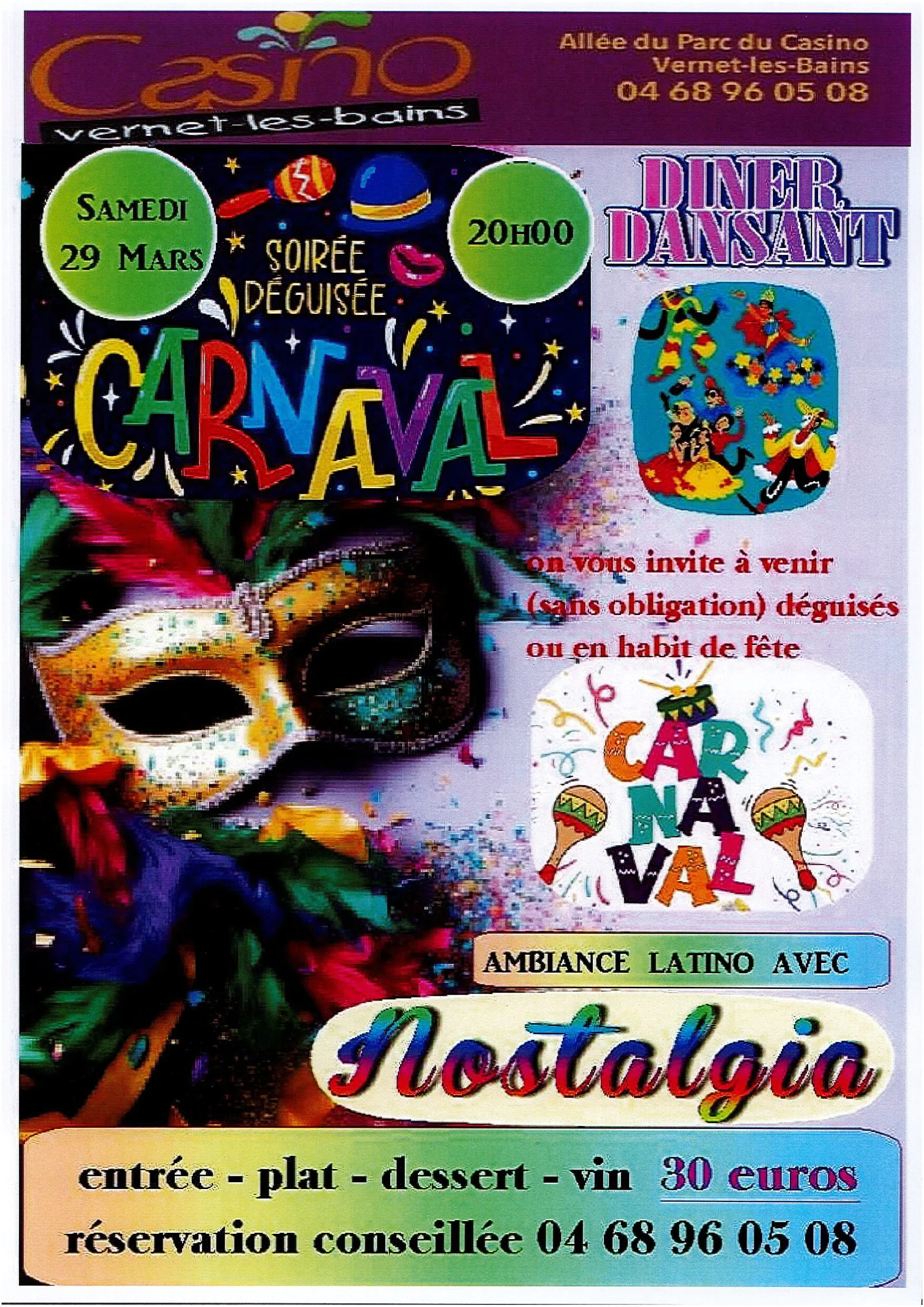 SOIRÉE DÉGUISÉE CARNAVAL