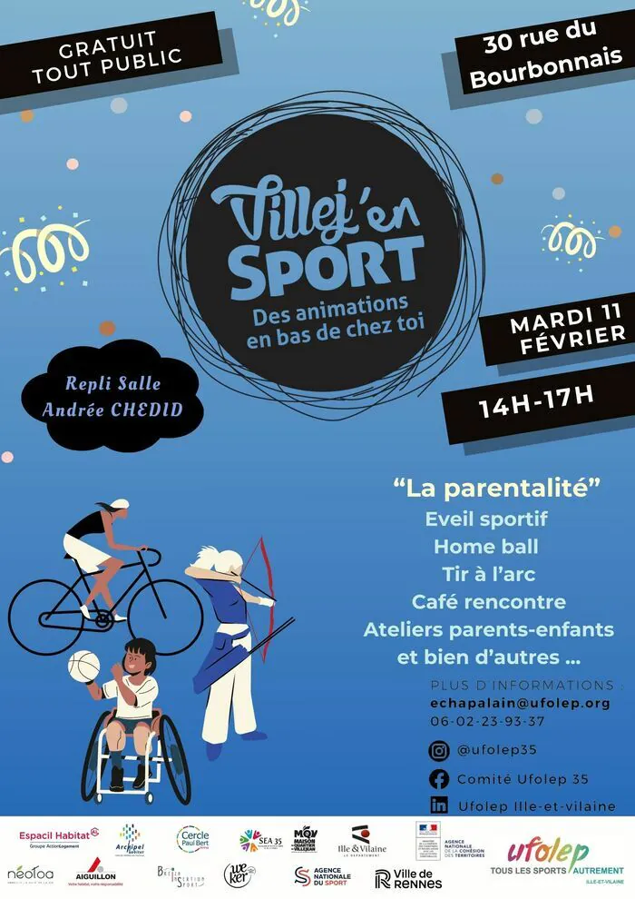 Villej'en sport Février 2025 30 rue du bourbonnais Rennes