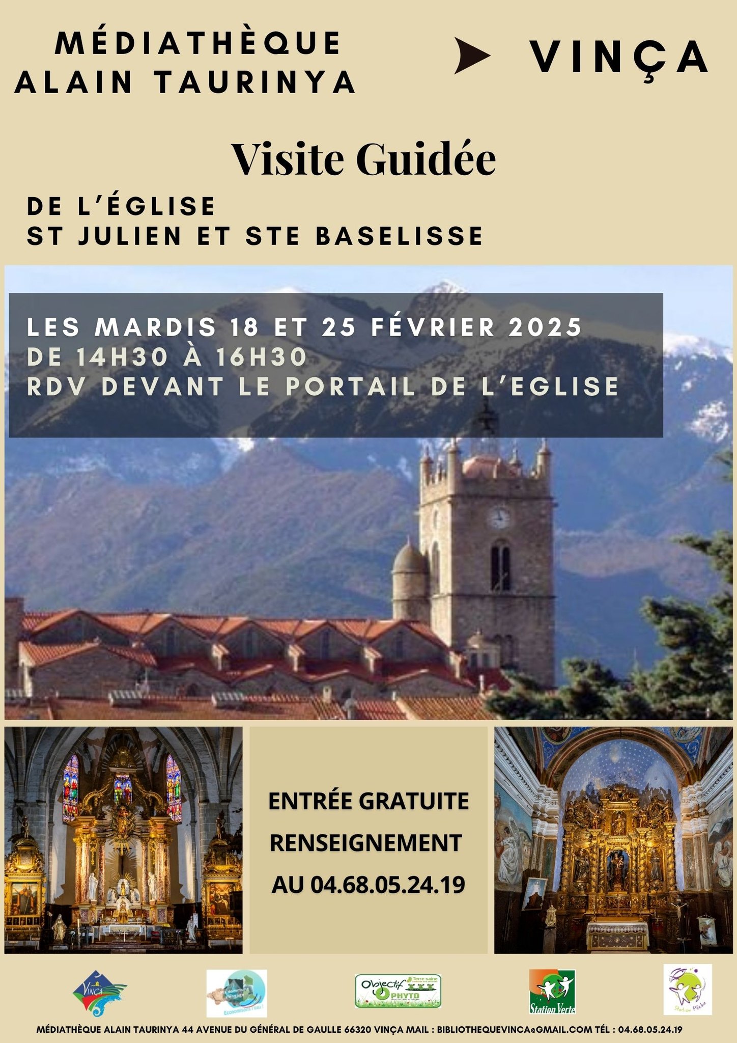 VISITE GUIDÉE DE L'ÉGLISE SAINT JULIEN ET SAINTE BASELISSE