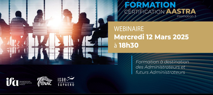 Webinaire réunion d’information : Certificat Administrateur de l'Aéronautique