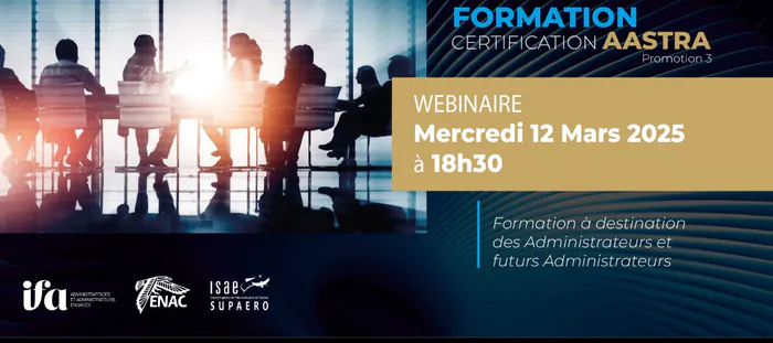 Webinaire réunion d’information : Certificat Administrateur de l'Aéronautique