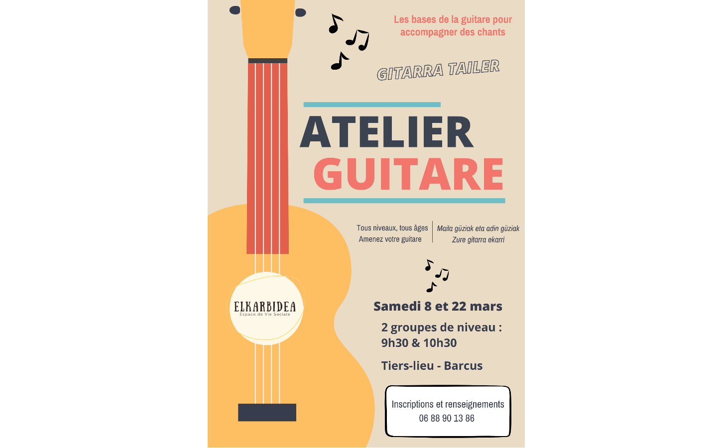 Atelier guitare