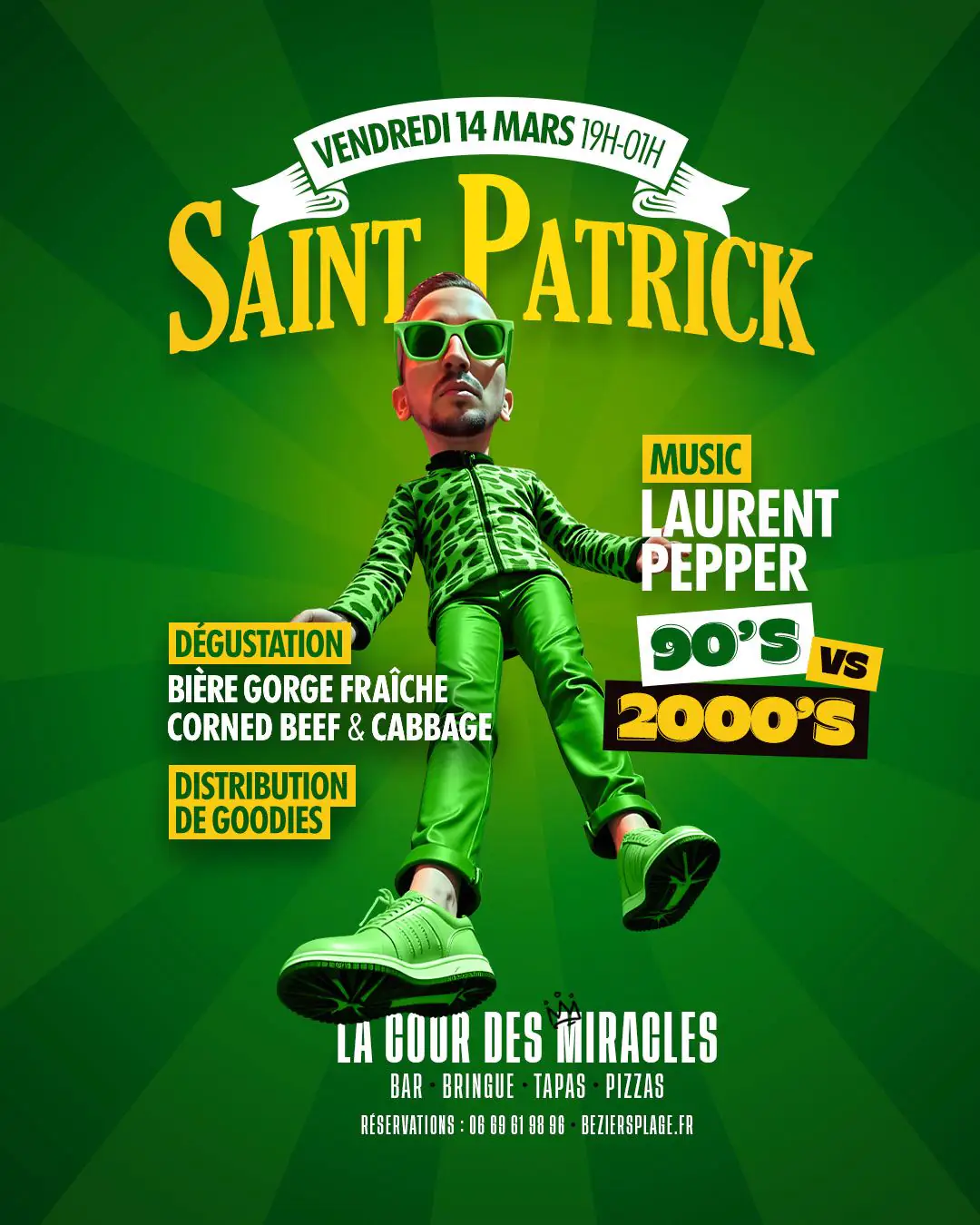 LA COUR DES MIRACLES SOIRÉE DE LA SAINT PATRICK