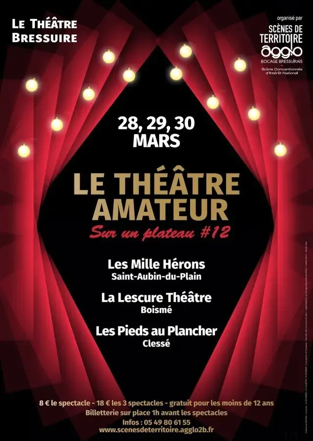 Le théâtre amateur sur un plateau