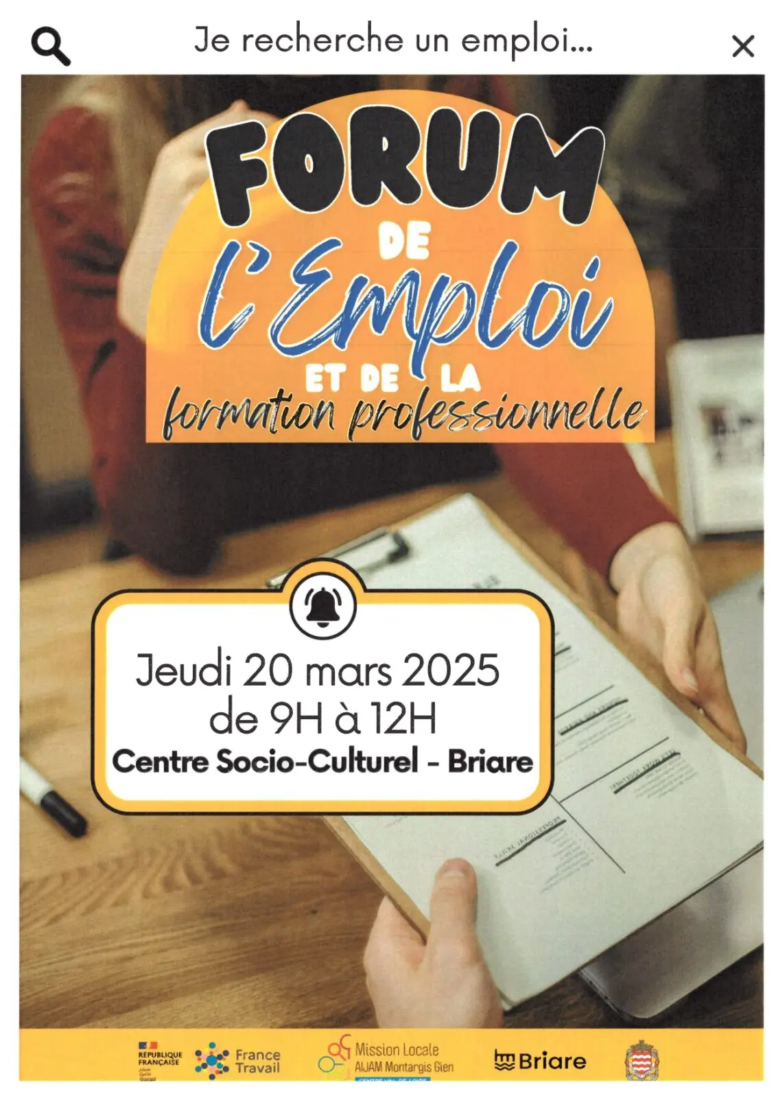 Forum de l'emploi et de la formation professionnelle