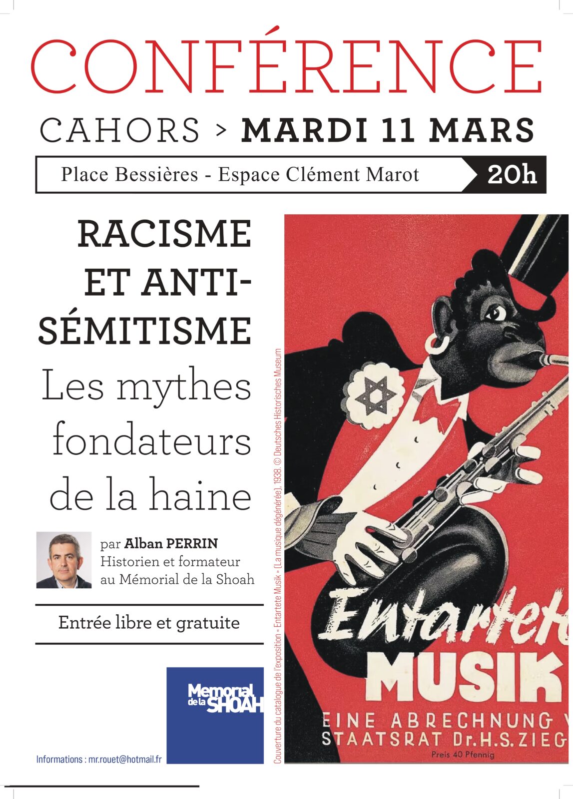 Conférence sur le racisme et l'antisémitisme Les mythes fondateurs de la haine