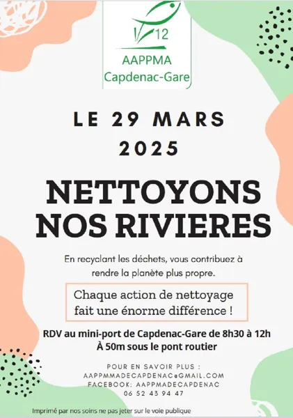 Nettoyons nos rivières avec l'AAPPMA de Capdenac-Gare