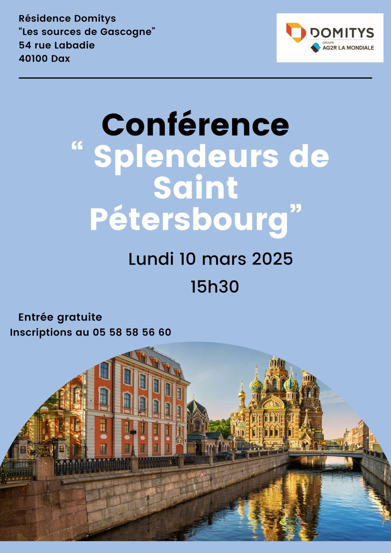 Conférence "Splendeurs de Saint Pétersbourg"