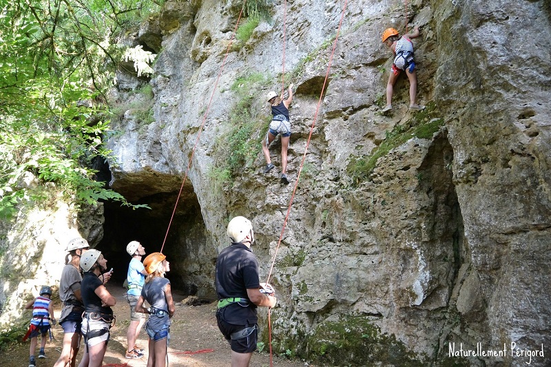 Été actif escalade en falaise