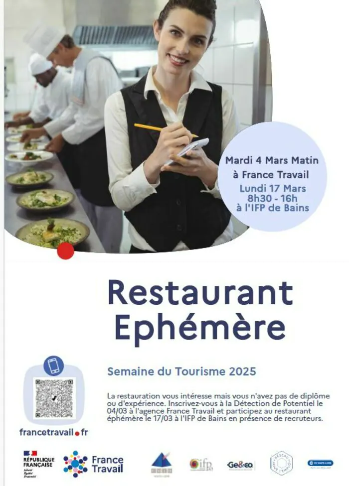 RESTAURANT EPHEMERE IFP 43 Institut de Formation Professionnelle de Haute-Loire Bains