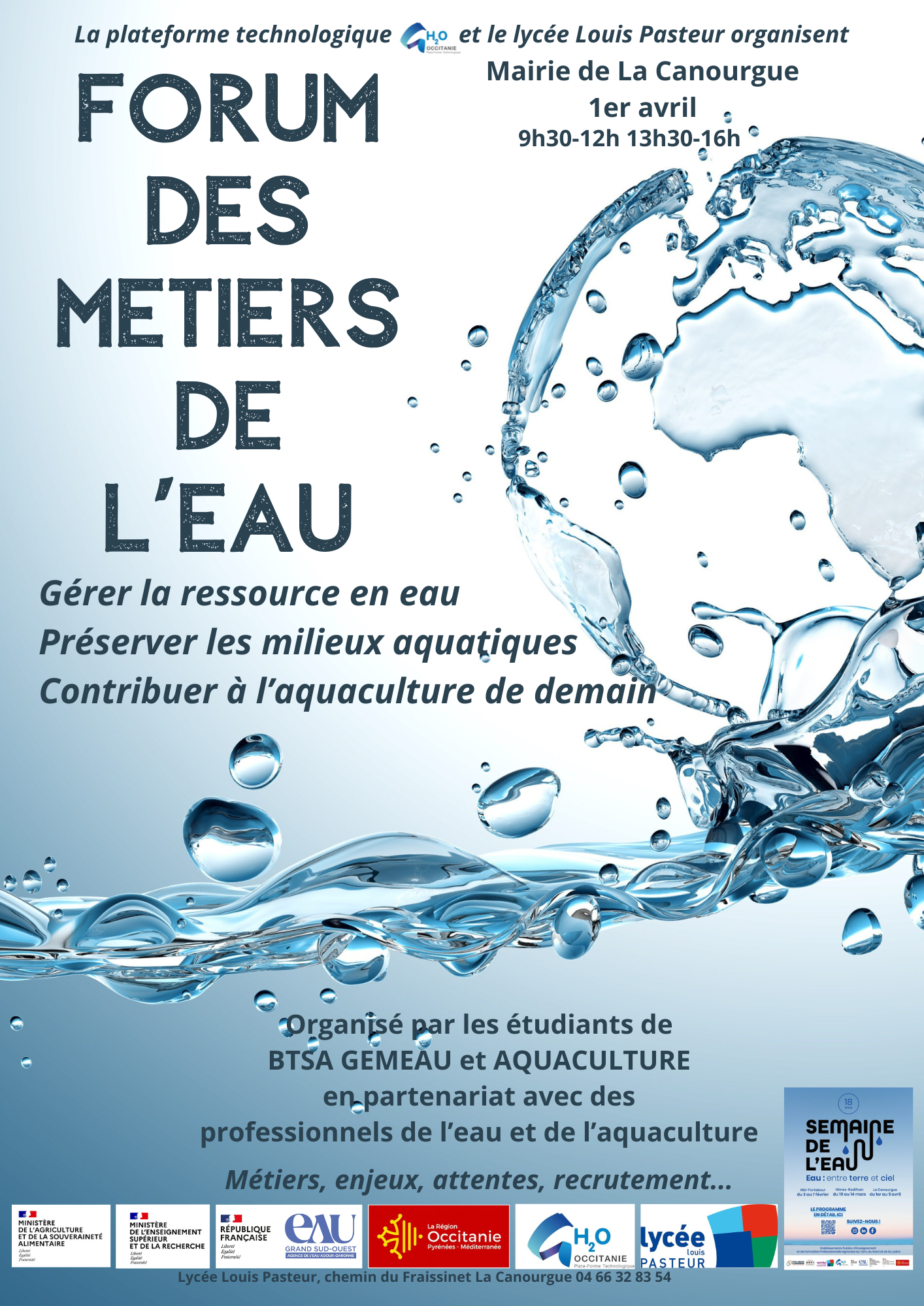 FORUM DES METIERS DE L'EAU