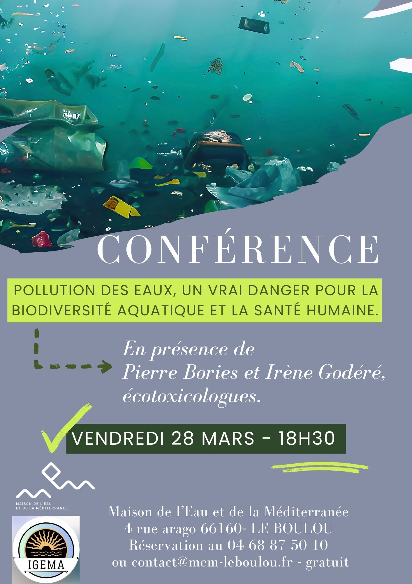 CONFERENCE POLLUTION DES EAUX