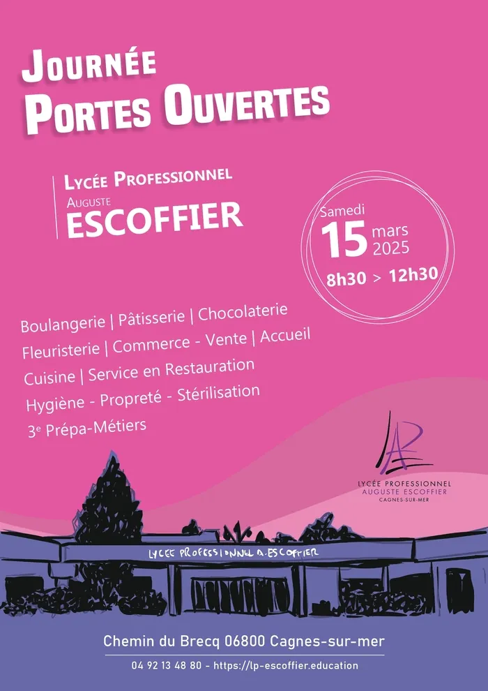 Journée Portes Ouvertes au Lycée Auguste Escoffier à Cagnes-sur-Mer Lycée Auguste Escoffier Cagnes-sur-Mer