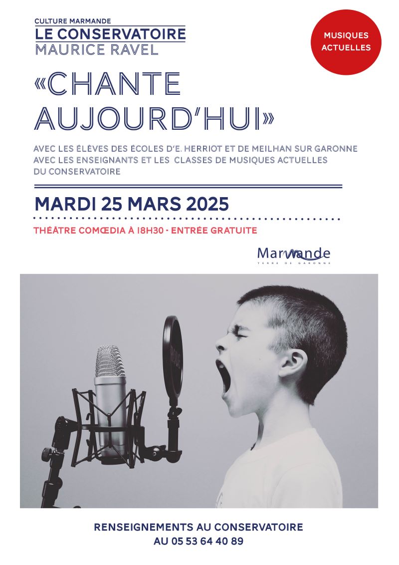 Concert "Chante aujourd'hui" Conservatoire Maurice Ravel