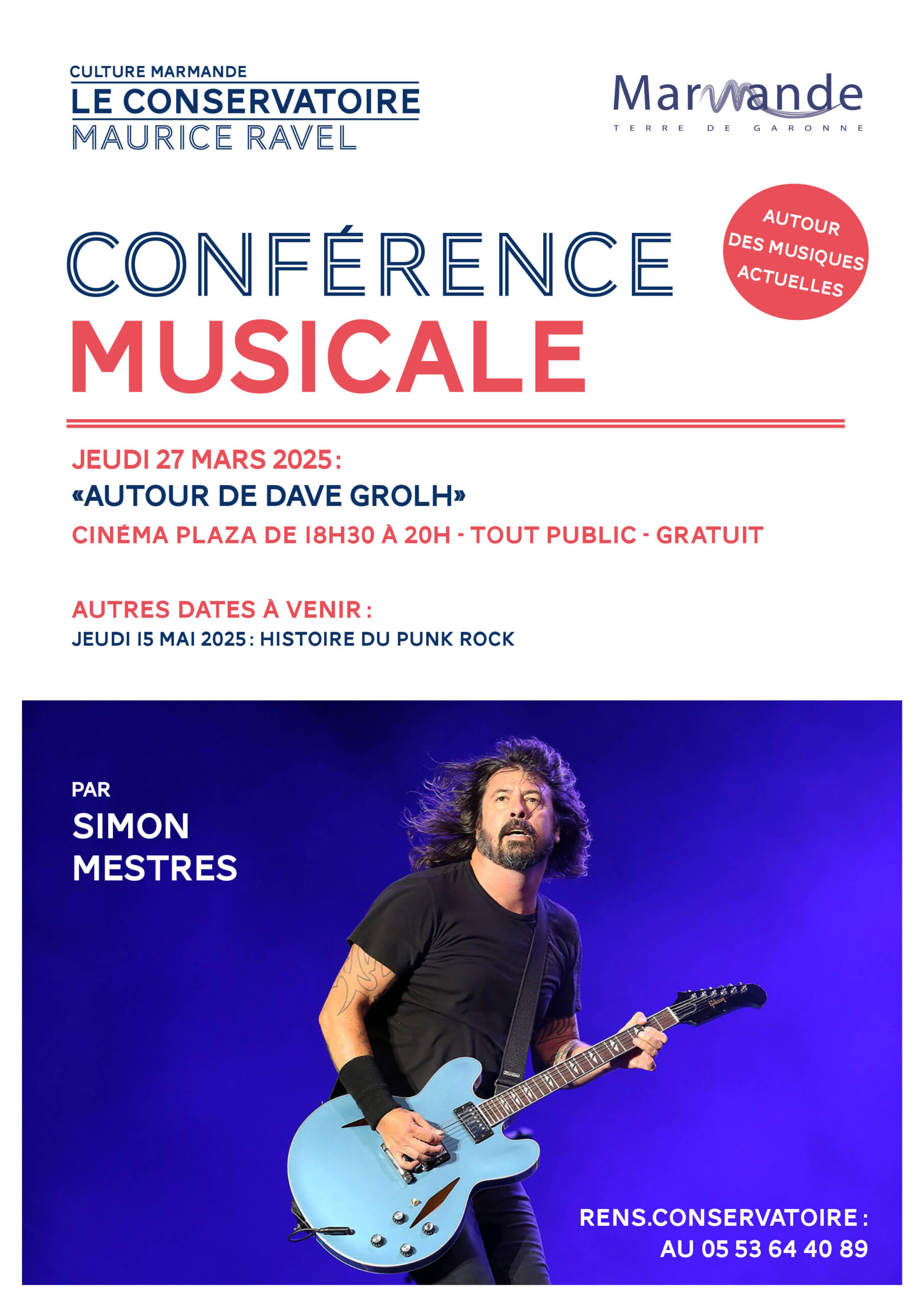 Conférence Musicale "Autour de Dave Grolh"