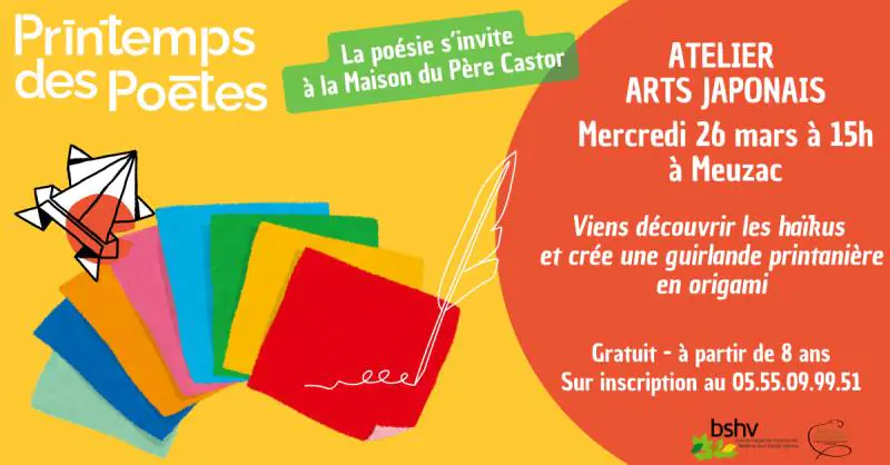 Atelier poésie arts japonais à la Maison du Père Castor