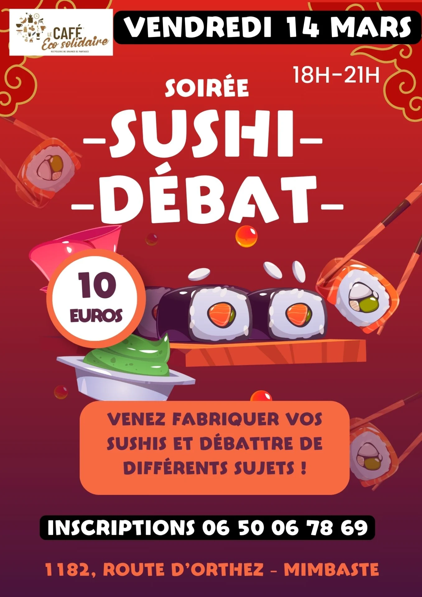 Soirée sushis débat