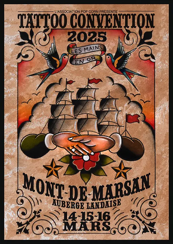 Convention Tatouage de Mont de Marsan "Les mains en or"