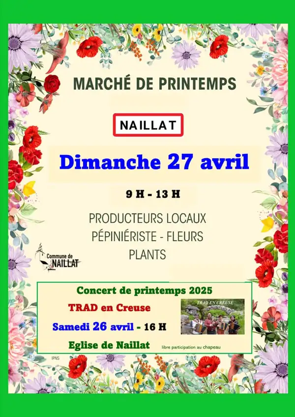 Marché de printemps concert de printemps