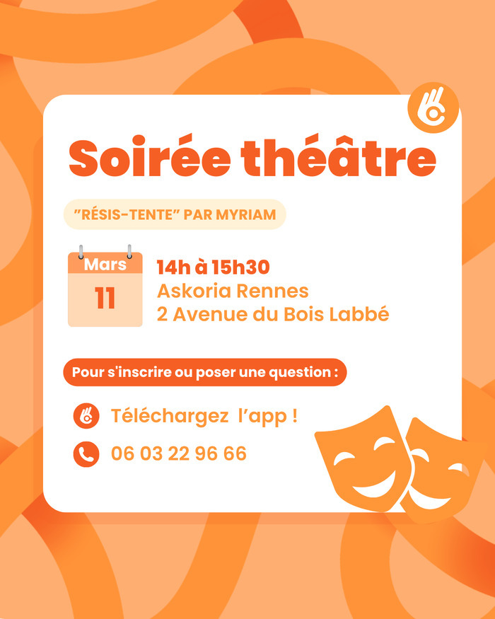 Pièce de théâtre "Résis-tente" par Myriam Askoria