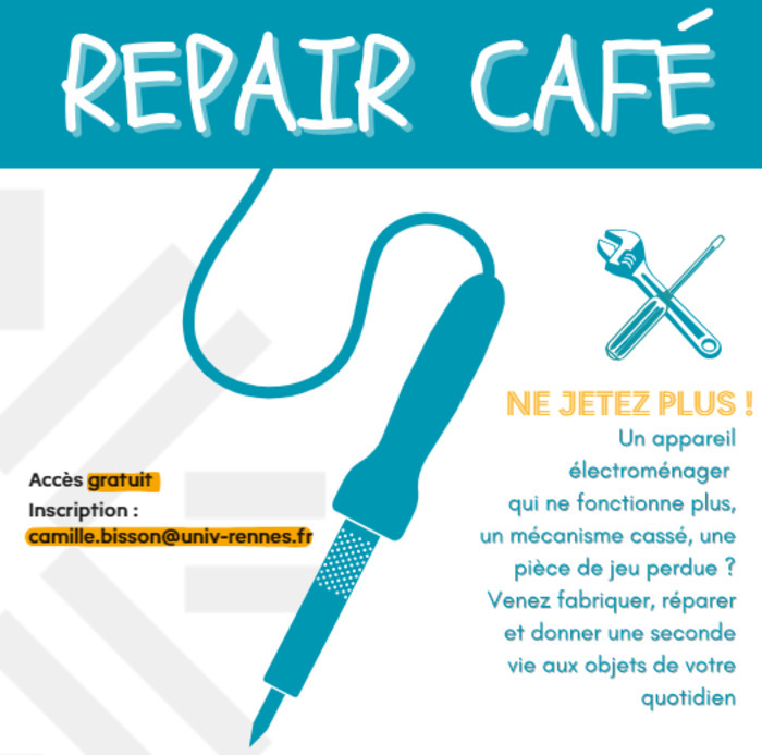 Repair Café Pôle Numérique Rennes Beaulieu - Bât. 9B Rennes