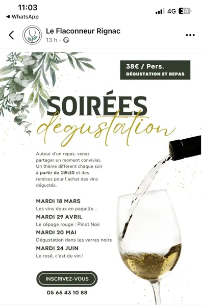 Soirées dégustation