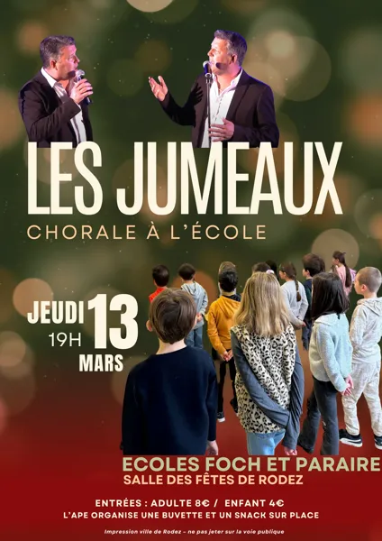 Chorale à l'école avec Les Jumeaux