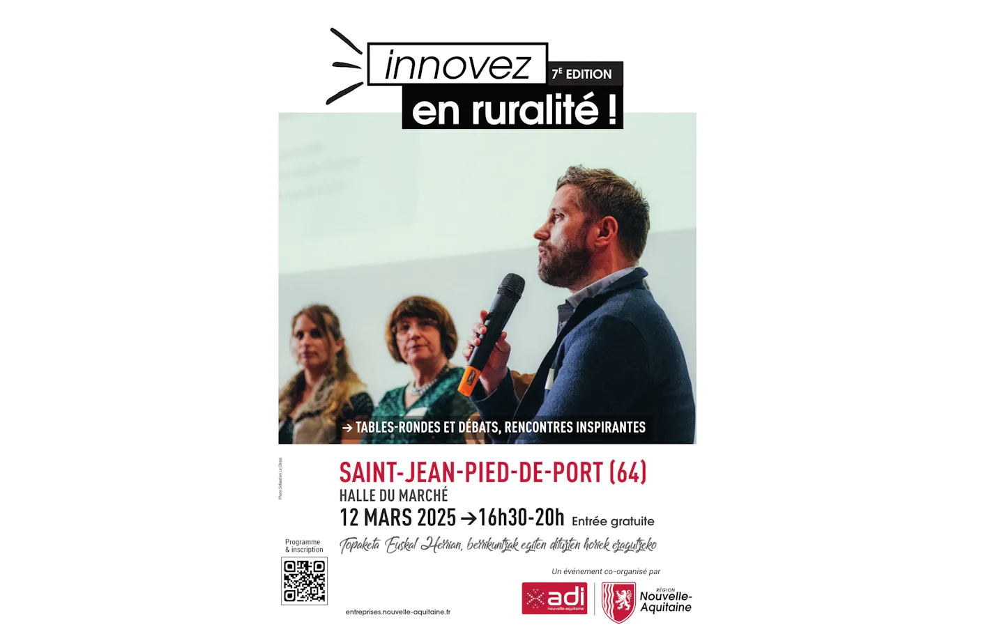 Innovez en ruralité Table ronde et débats ouverts à tous