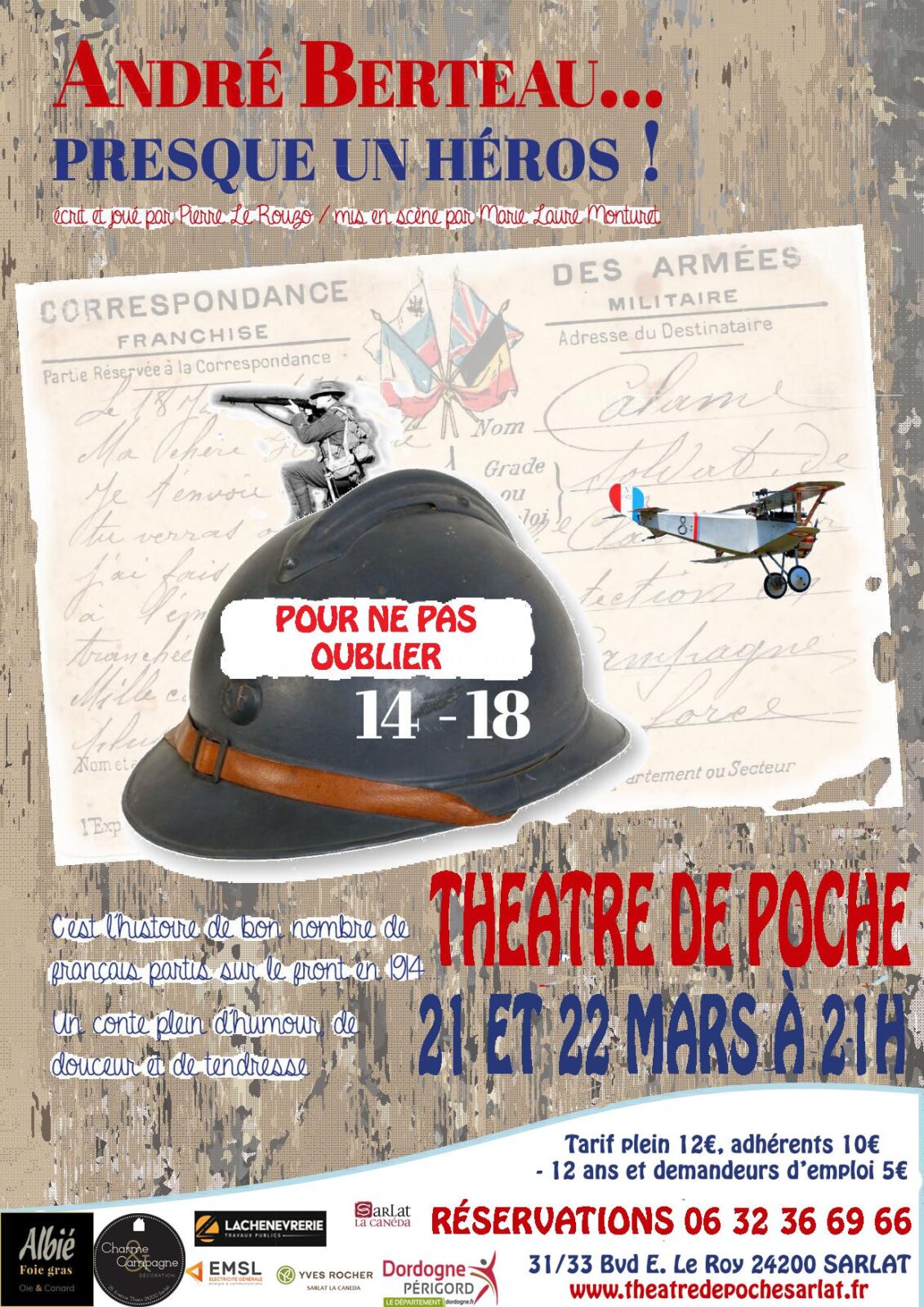 Théâtre de Poche André Berteau... presque un héros !