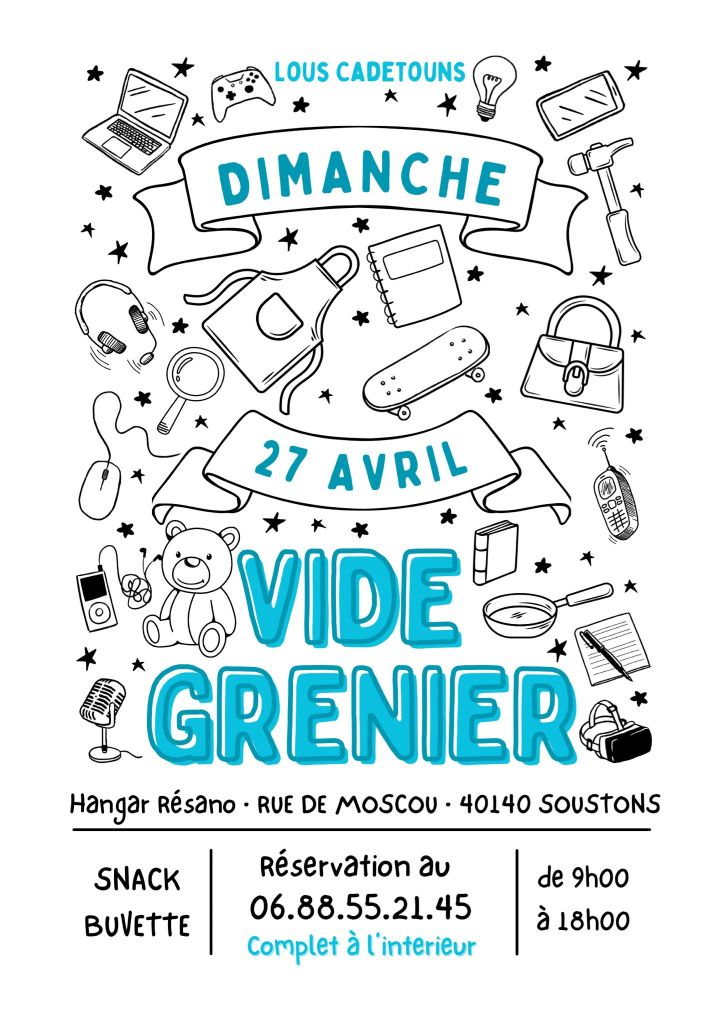 Vide grenier de lous cadetouns