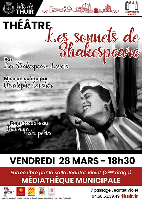 THEATRE LES SONNETS DE SHAKESPEARE