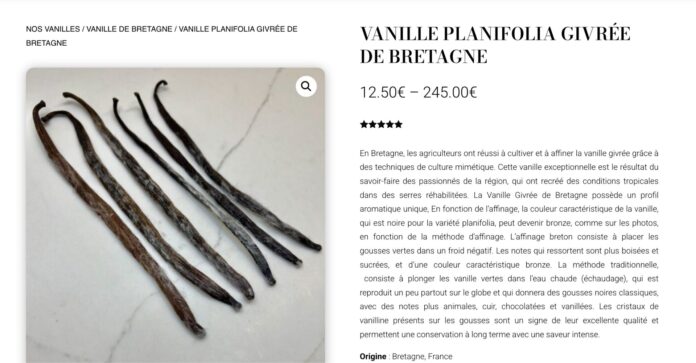 vanille bretagne