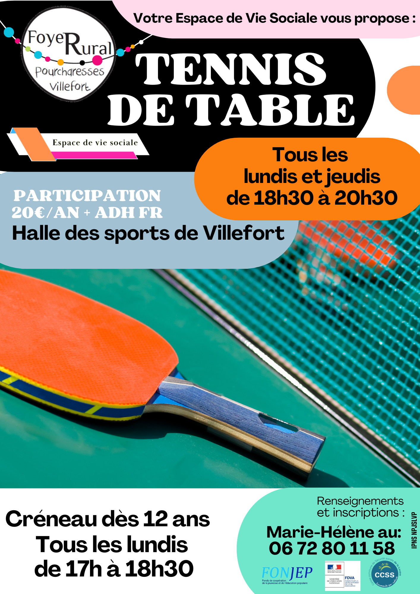 TENNIS DE TABLE