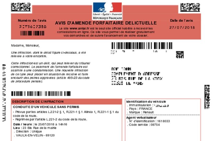 amende-forfaite-delictuelle-PV-rouge-bd