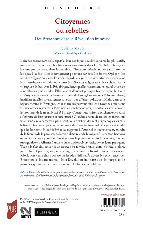 Citoyennes ou rebelles solenn mabo