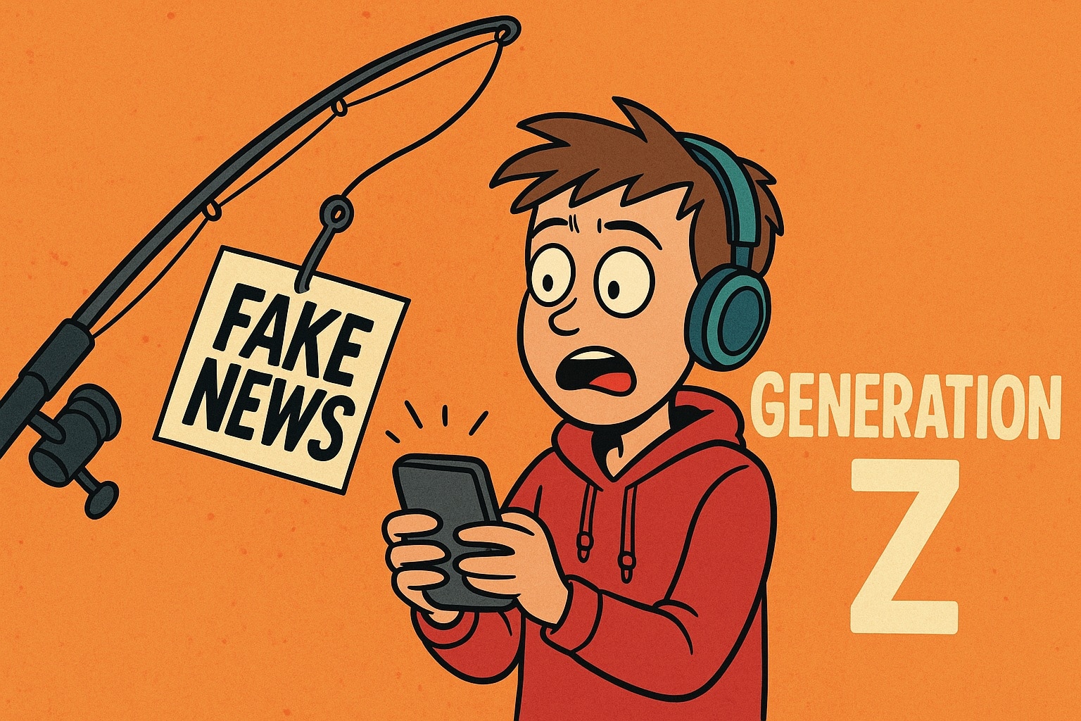 Illustration de la vulnérabilité de la génération Z face à la désinformation