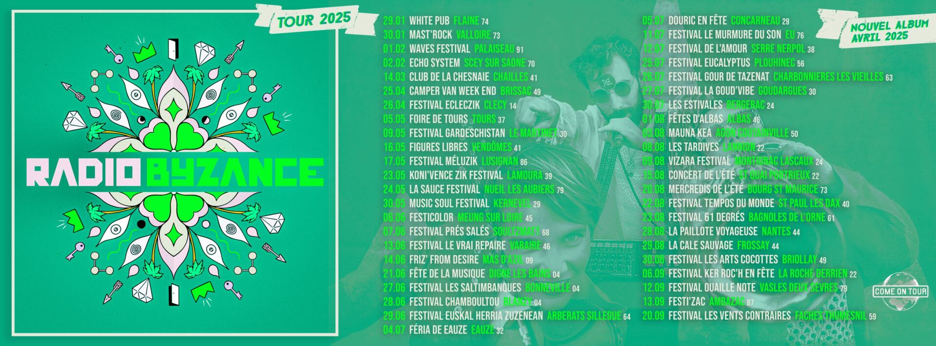 Radio Byzance Tournée bandeau