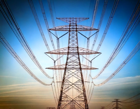 réseau électrique aérien