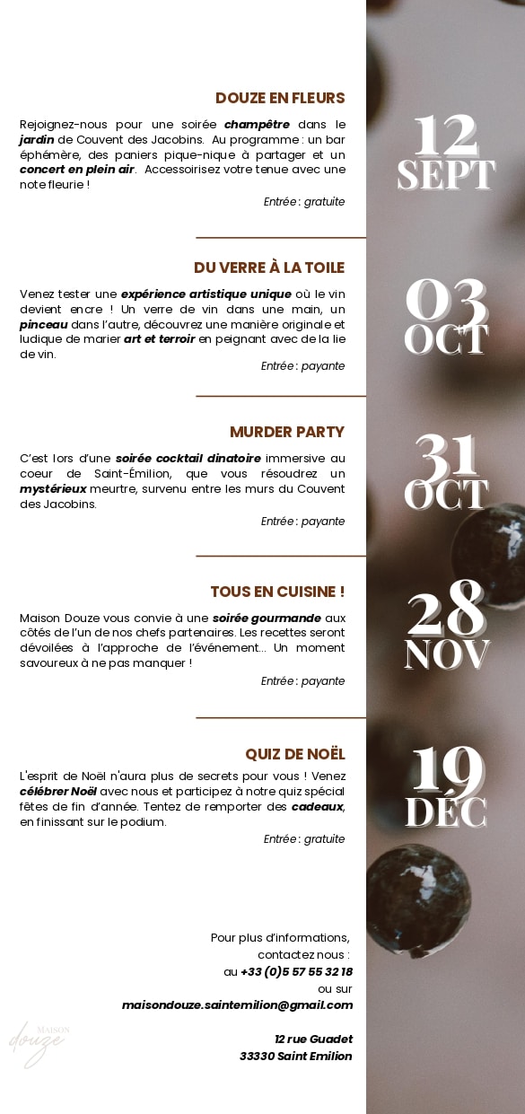 Quiz de Noël Maison Douze