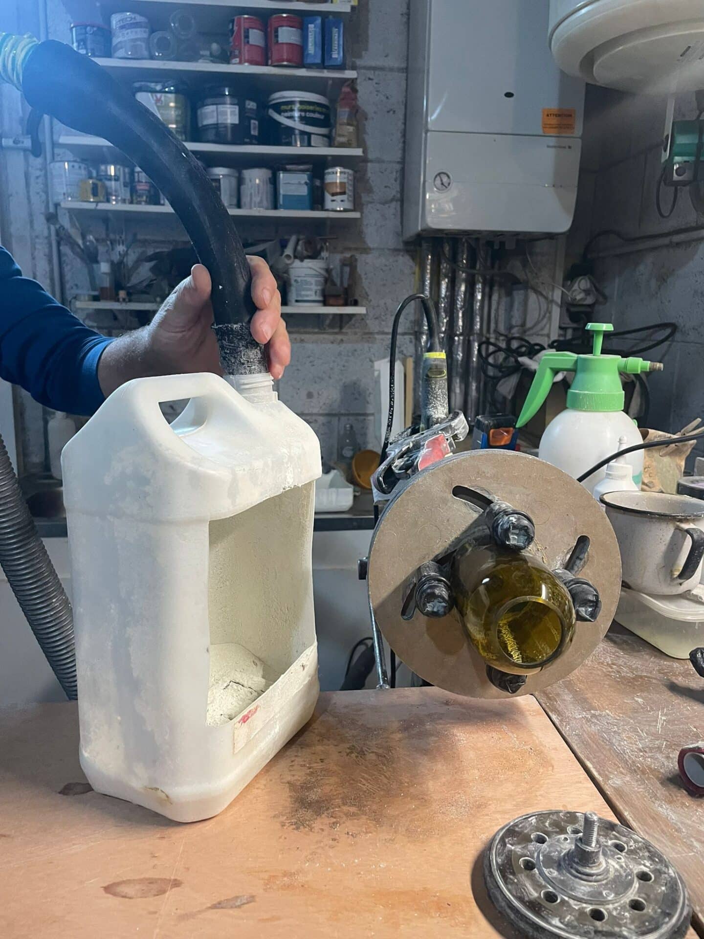 Aspirateur à particules fait-maison 