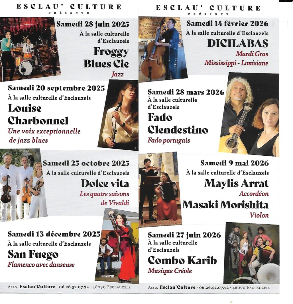 Esclau&rsquo;Culture Maylis Arrat Accordéon, et Masaki Morishita violon  Esclauzels