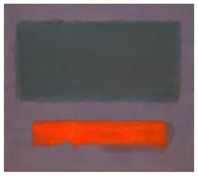 Grey, Orange on Maroon, No. 8 (1960) de Mark Rothko, Grey, Orange on Maroon, No. 8 (1960) de Mark Rothko,