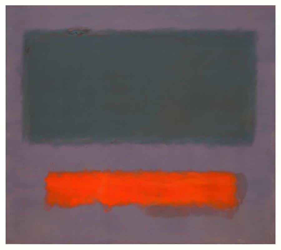  Grey, Orange on Maroon, No. 8 (1960) de Mark Rothko,