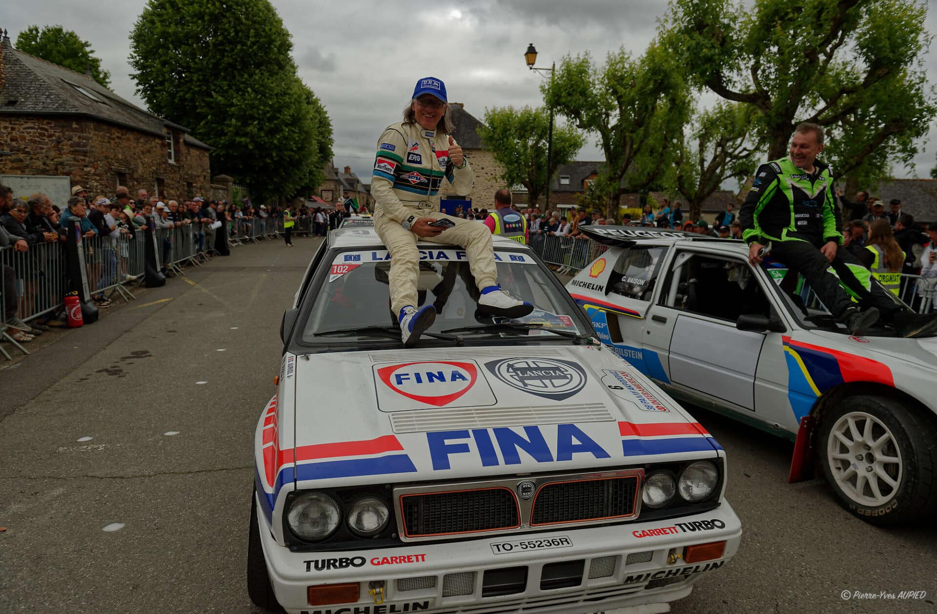 Raul MARCHISIO (MC) lors de la parade des pilotes au Lohéac Legend festival 2025