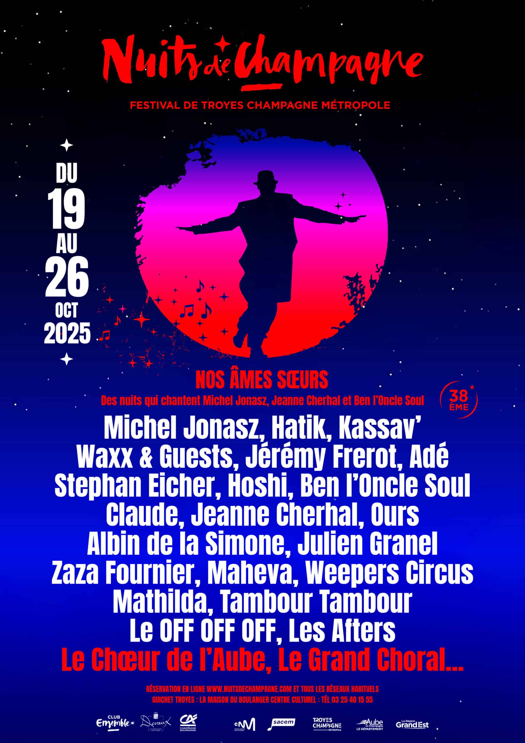 Festival Nuits de Champagne Nos âmes soeurs