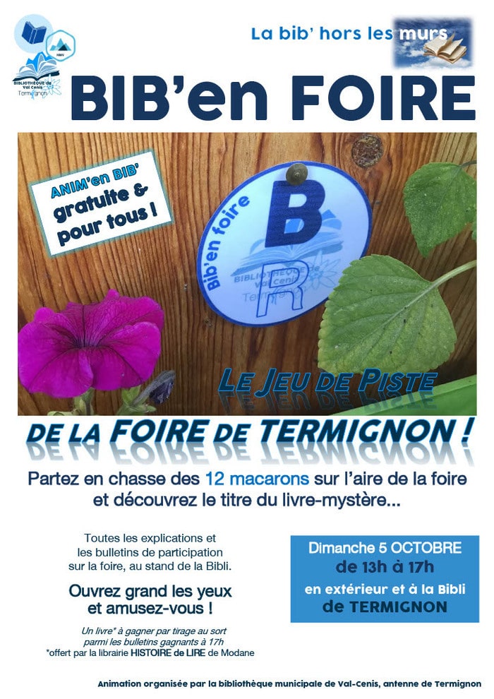Bib'en foire ! Bibliothèque de Val-Cenis Termignon Termignon